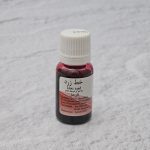 رنگ خوراکی قطرهای قرمز خط زرد